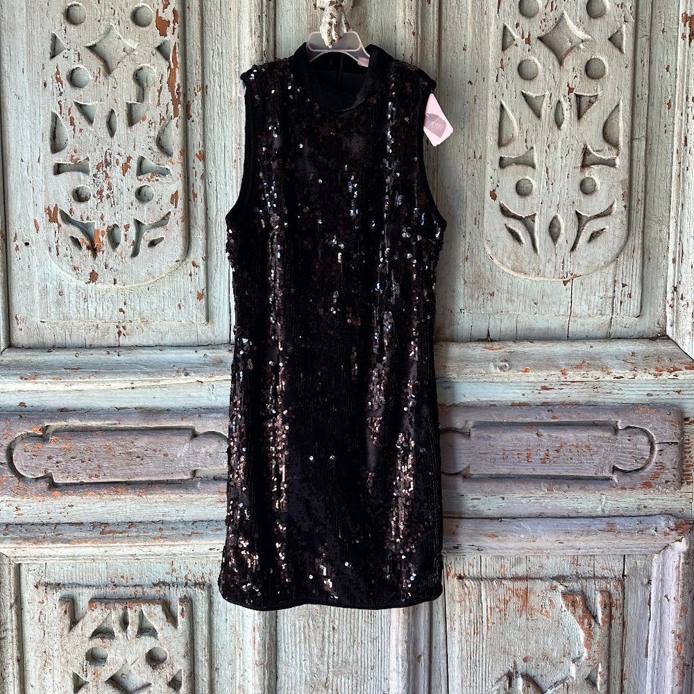 Forever 21 Contemporary Black Sequined Dress - NWT - Size S